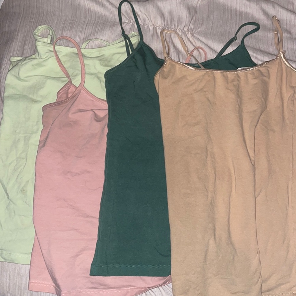4 spaghetti strapped tank tops